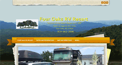 Desktop Screenshot of fouroaksrvresort.com